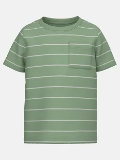 Jungen Shirt mit Streifen und Brusttasche