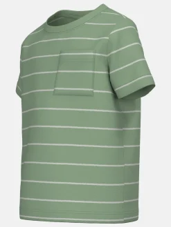 Jungen Shirt mit Streifen und Brusttasche