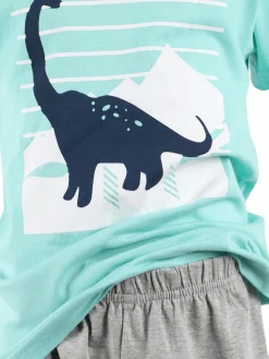 Jungen Shorty Schlafanzug mit Print