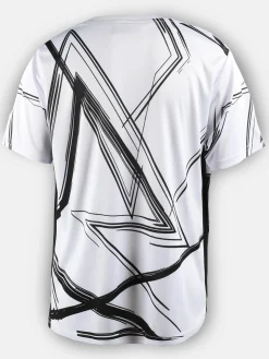 Jungen Sport Shirt mit abstraktem Print