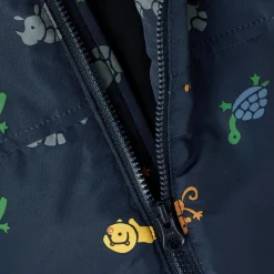 Jungen Steppjacke mit abnehmbarer Kapuze Zootiere