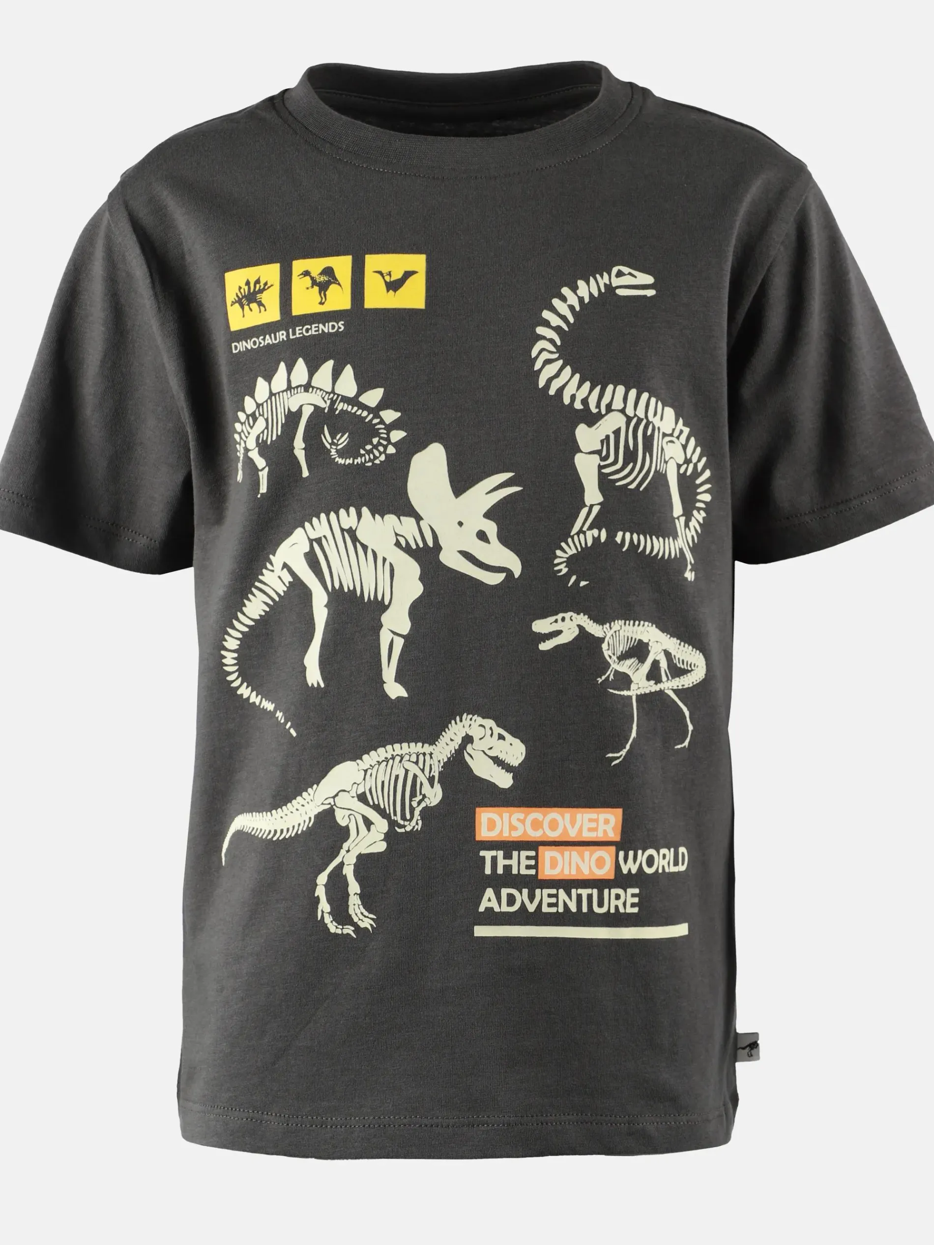 Jungen T-Shirt mit phosphoreszierendem Dinomotiv