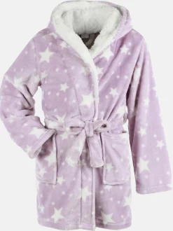 Kinder Flauschbademantel mit Kapuze