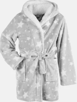 Kinder Flauschbademantel mit Kapuze
