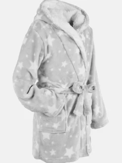 Kinder Flauschbademantel mit Kapuze