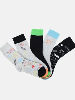 Kinder Socken Set, 5tlg., Schulanfang