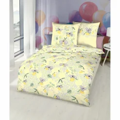 Kinder-Biberbettwäsche mit Koalamotiv, 135x200cm