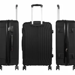 Koffer Almeria, schwarz in Größe M 73x48x29cm