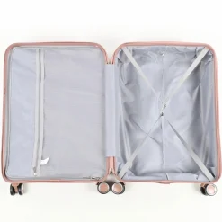 Koffer Denver, gold/rosa in Größe L 76x51x30cm