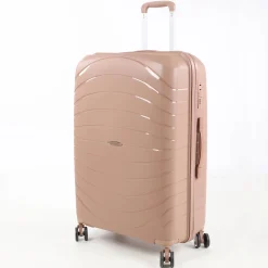 Koffer Denver, gold/rosa in Größe M 66x45x26cm