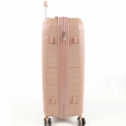 Koffer Denver, gold/rosa in Größe M 66x45x26cm