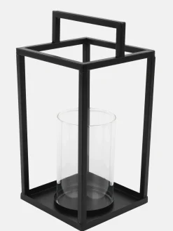 Laterne mit Glas, 30cm hoch