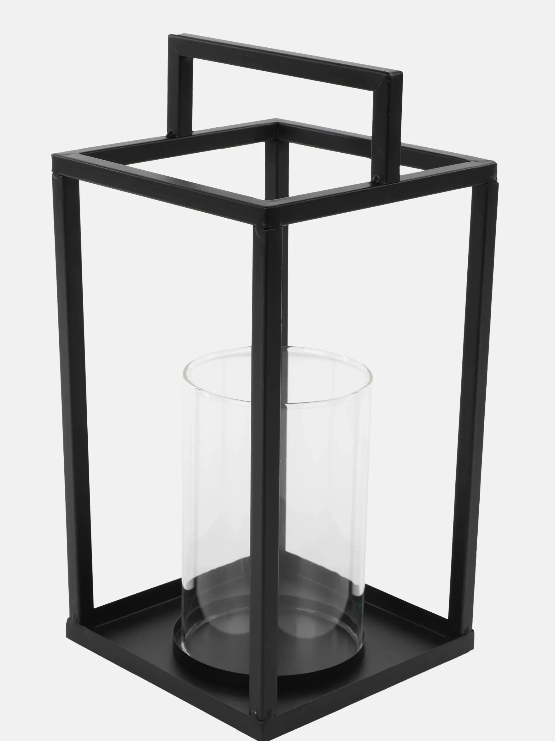 Laterne mit Glas, 30cm hoch