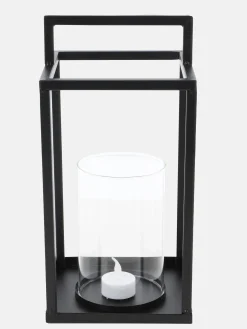 Laterne mit Glas, 30cm hoch