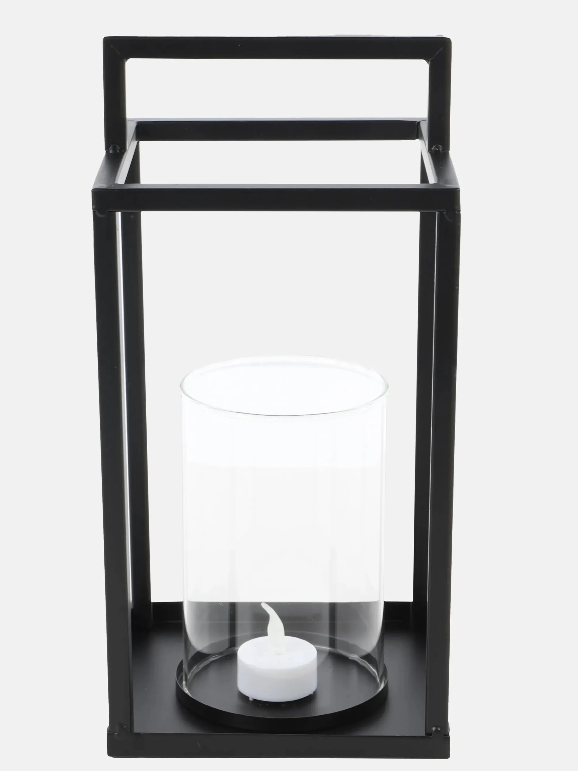 Laterne mit Glas, 30cm hoch