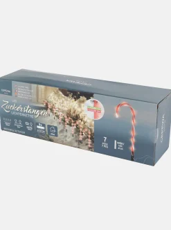 LED Zuckerstangen Lichterkette, Outdoor 7er