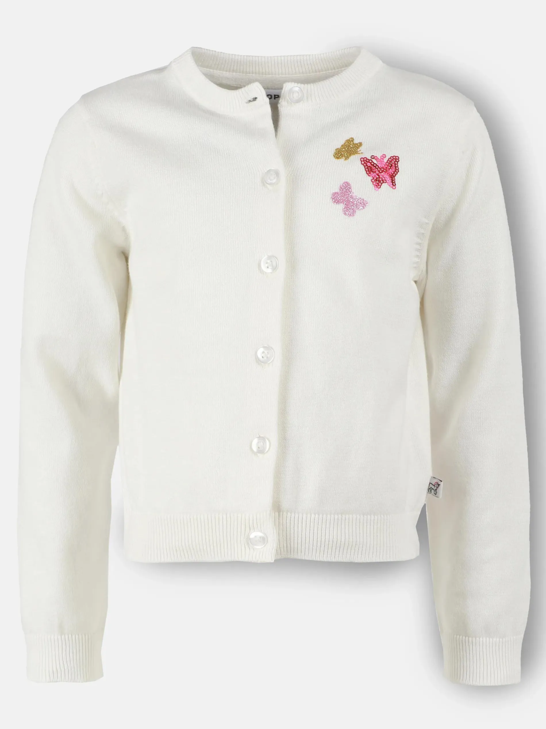Mädchen Cardigan mit kleinen Schmetterlingsapplikationen