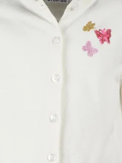 Mädchen Cardigan mit kleinen Schmetterlingsapplikationen