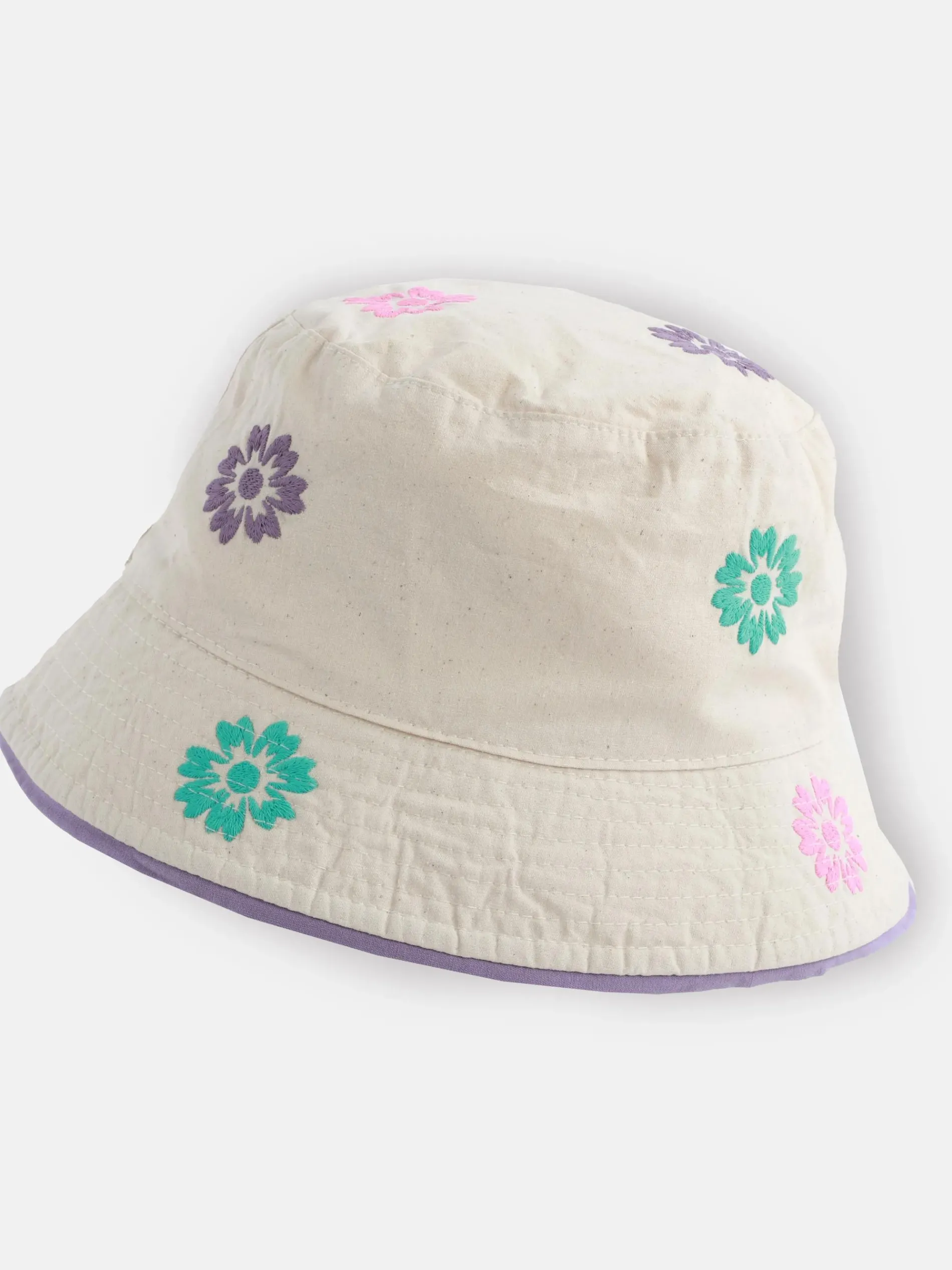 Mädchen Fischerhut mit Blumen