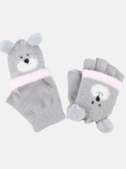 Mädchen Handschuhe mit Stickerei