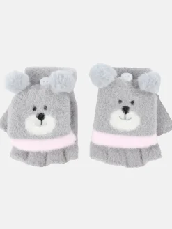 Mädchen Handschuhe mit Stickerei