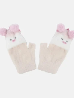 Mädchen Handschuhe mit Stickerei