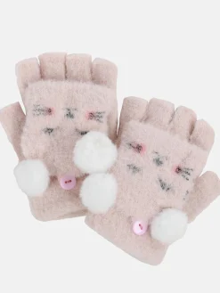 Mädchen Handschuhe mit Tiergesicht