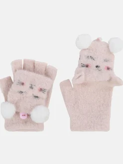 Mädchen Handschuhe mit Tiergesicht
