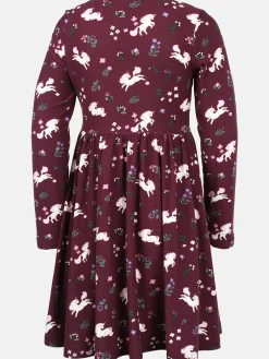 Mädchen Kleid mit Einhornprint