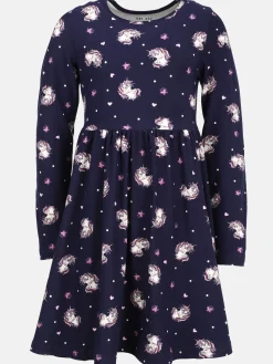 Mädchen Kleid mit Einhornprint