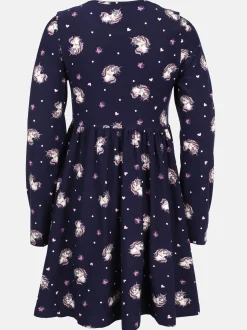 Mädchen Kleid mit Einhornprint