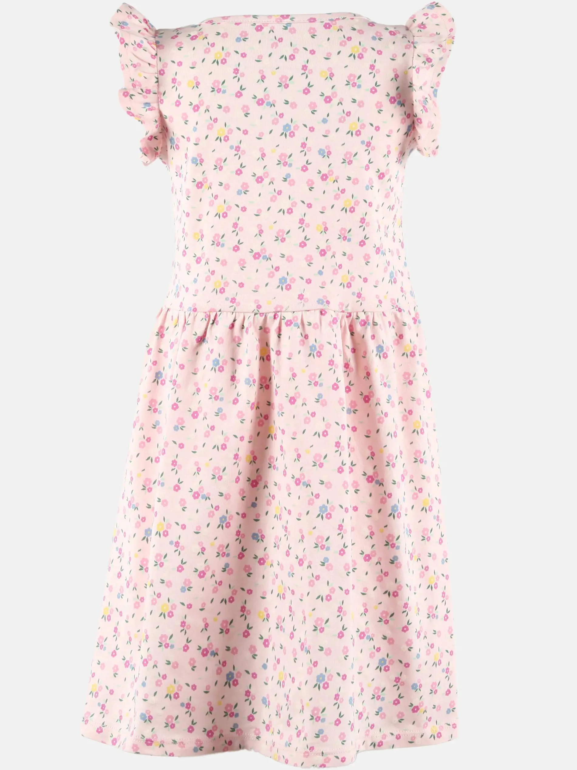 Mädchen Kleid mit Flügelärmelchen und Alloverprint