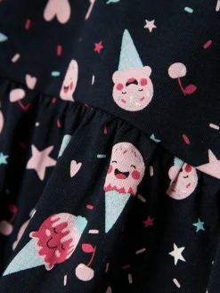 Mädchen Kleid mit Minimalprint