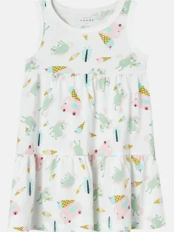 Mädchen Kleid mit Minimalprint