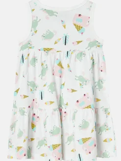 Mädchen Kleid mit Minimalprint