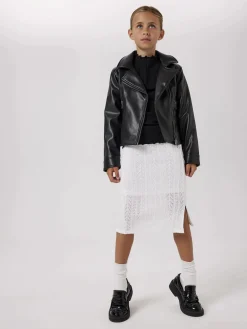 Mädchen Kunstlederjacke