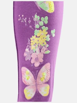 Mädchen Leggings mit Glitterprint