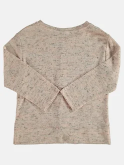 Mädchen Leichtstrickpullover in melierter Optik