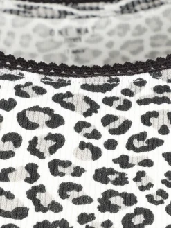 Mädchen Longsleeve im Leoprint