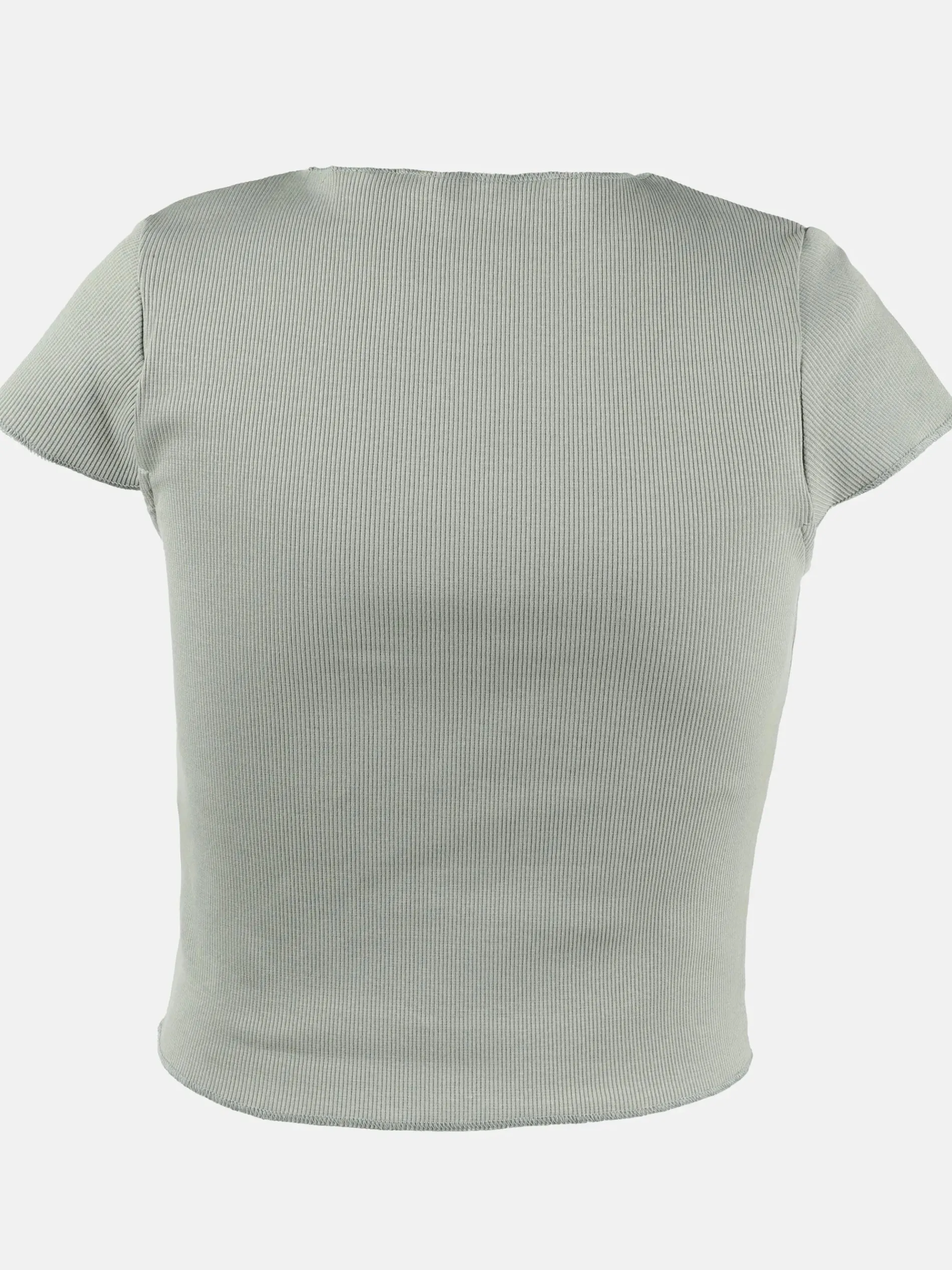 Mädchen Rippshirt in kurzer Form