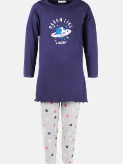 Mädchen Schlafanzug mit Herzchen