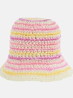 Mädchen Sonnenhut mit Streifen