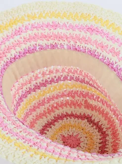 Mädchen Sonnenhut mit Streifen