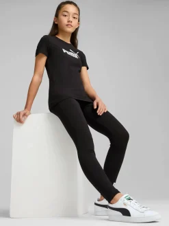 Mädchen Sportleggings mit Logoprint