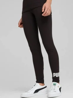 Mädchen Sportleggings mit Logoprint