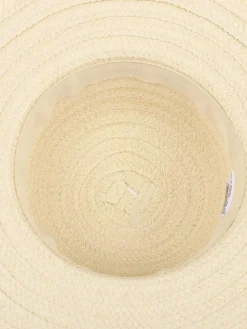 Mädchen Strohhut mit Kontraststreifen