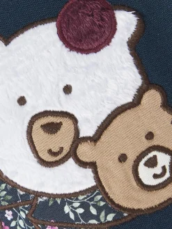 Mädchen Sweatshirt mit Bärenstickerei