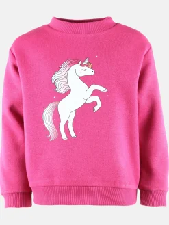 Mädchen Sweatshirt mit Einhornmotiv