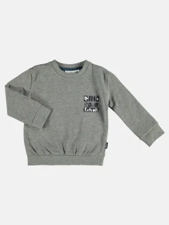 Mädchen Sweatshirt mit kleinem Schriftprint