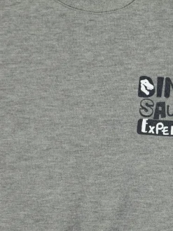 Mädchen Sweatshirt mit kleinem Schriftprint